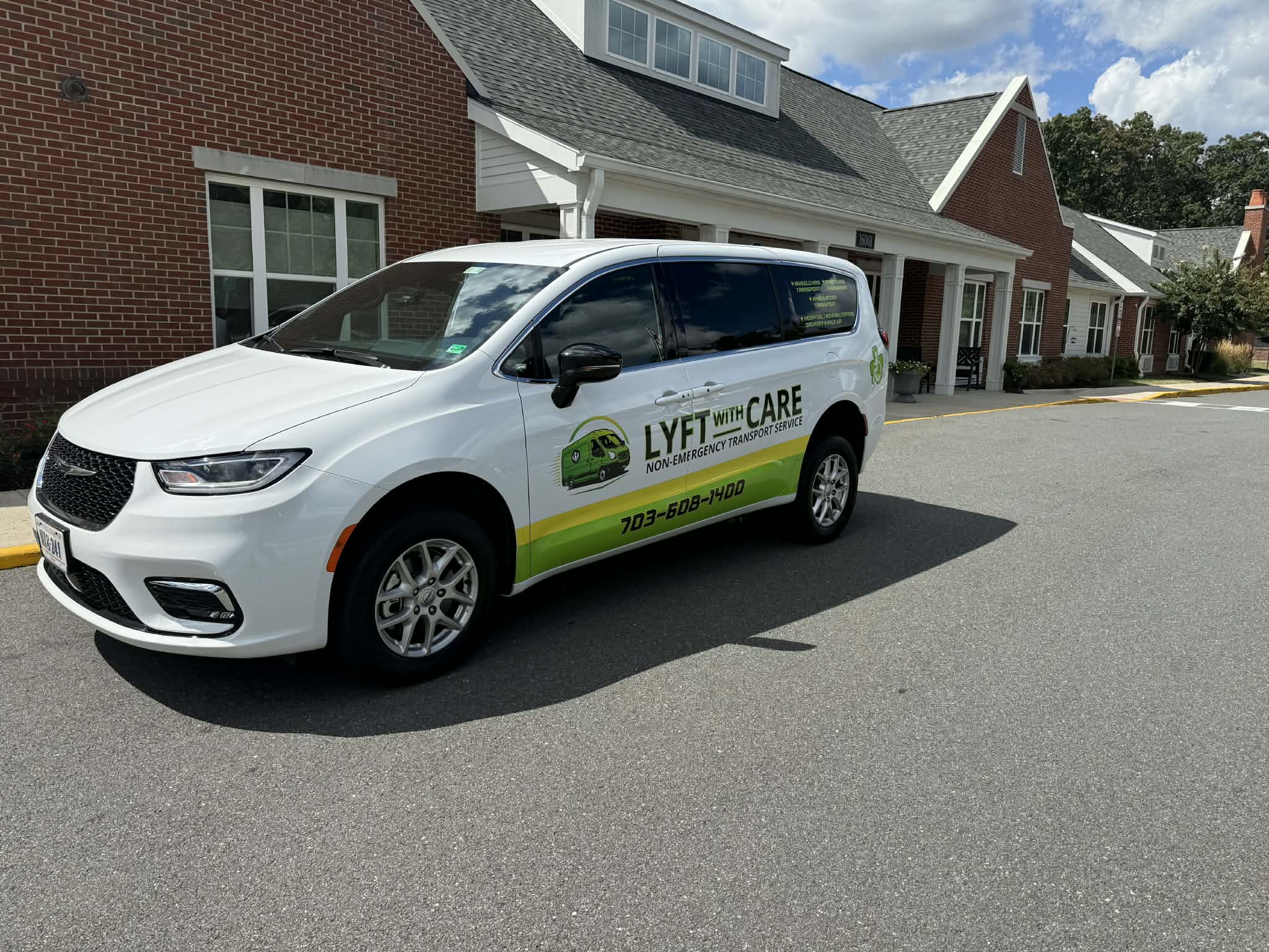 Non-emergency medical transportation service area across Northern Virginia